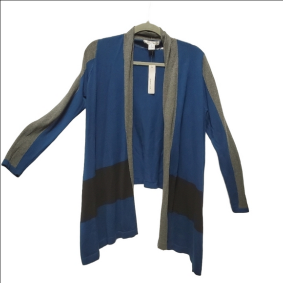 Augustine silk Sweaters - Augustine silk color block cardigan size Small